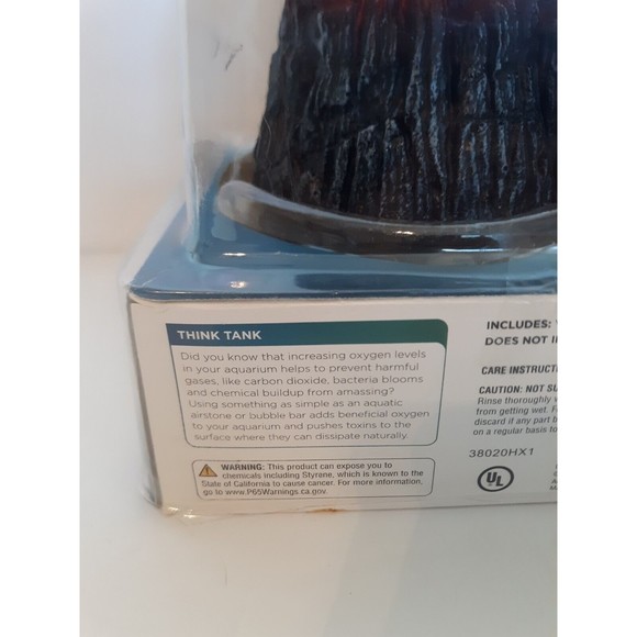 Aquarium Decorations, Air Stone Bubbler Volcano Shape Ornament Kit Set - Picture 10 of 15